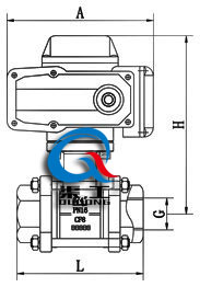 Q911內螺紋電動(dòng)球閥 (二片式)