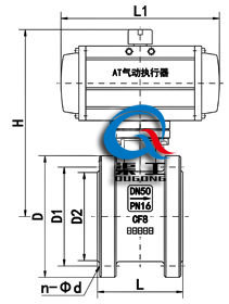 氣動(dòng)對夾球閥(AT執行器)
