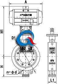 D673H/F氣動(dòng)硬密封對夾蝶閥