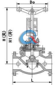 KPF手動(dòng)流量平衡閥 (結構圖)
